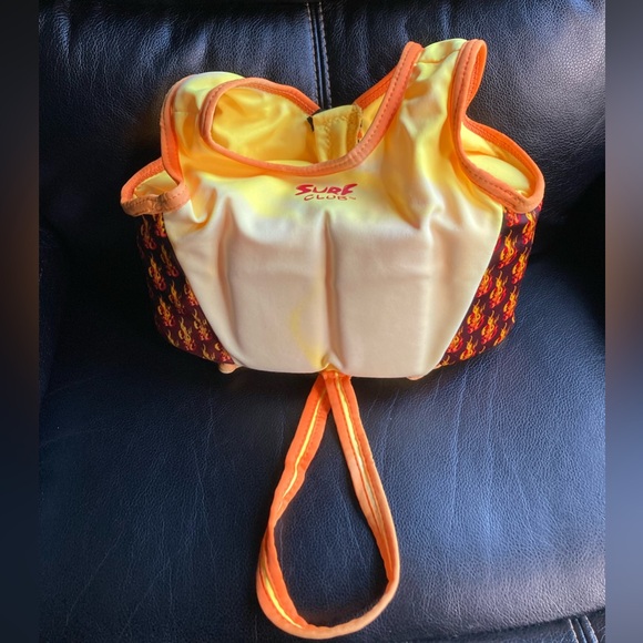 Surf Club Red, Orange, Yellow & Black Buoyancy Swim Flotation Vest - Picture 2 of 12